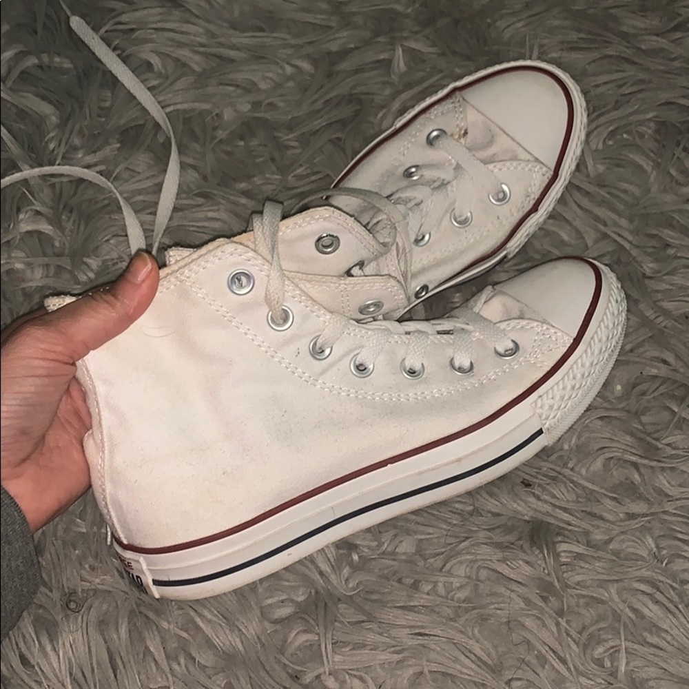 High Top White Converse
